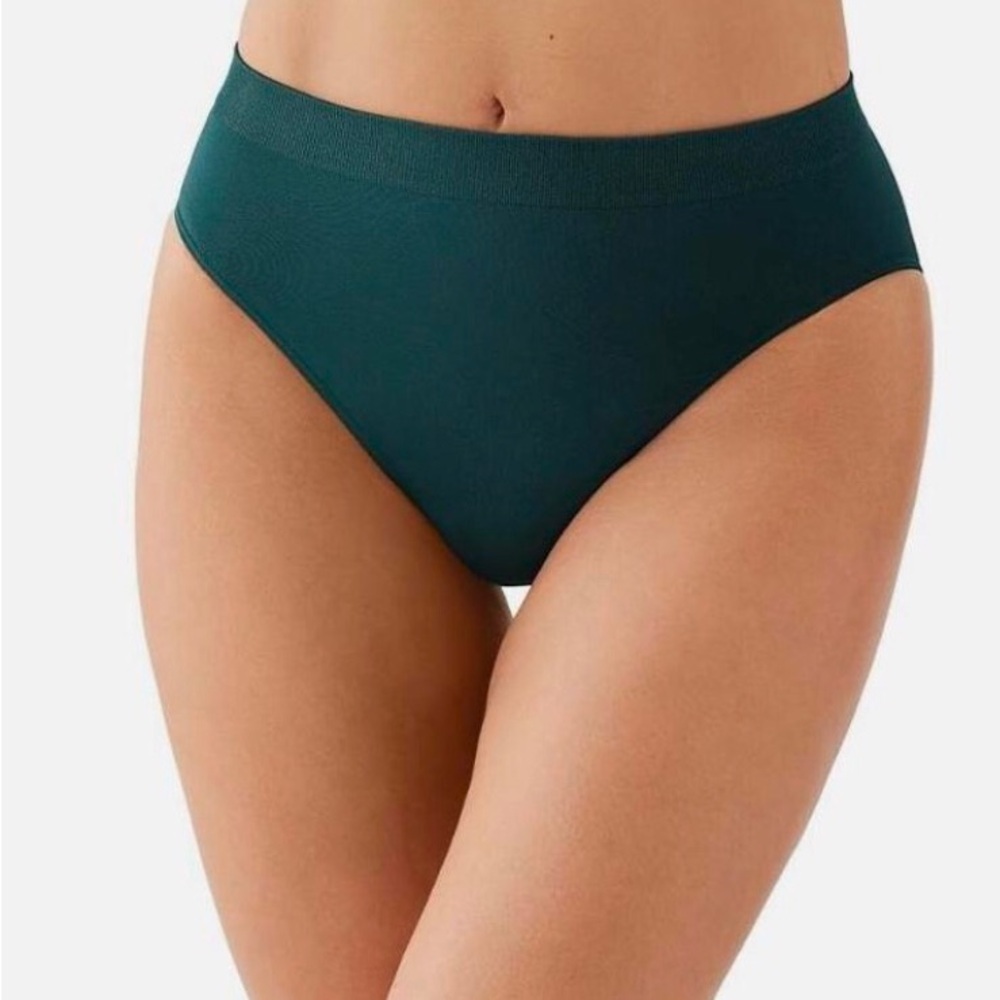 NWT WACOAL 838175 PONDEROSA PINE GREEN B SMOOTH FULL BRIEF PANTIES SIZE S